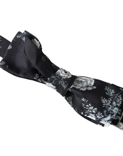 Floral Fantasy Adjustable Neck Men Bow Men's Tie - Dolce & Gabbana - Modalova