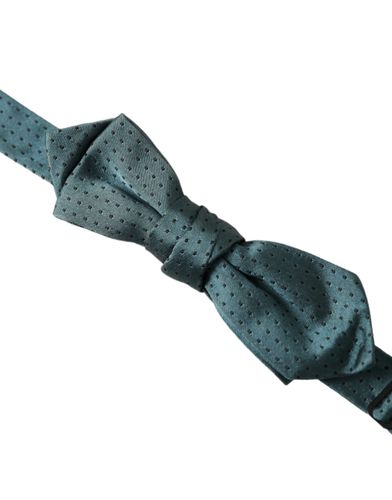 Green Silk Fantasy Adjustable Neck Men Papillon Bow Men's Tie - Dolce & Gabbana - Modalova