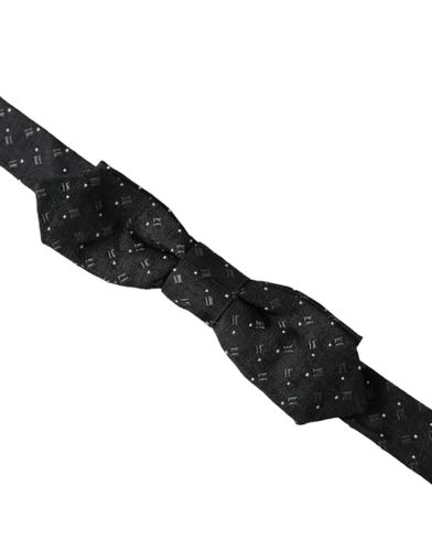 Silk Patterned Adjustable Neck Men Papillon Bow Men's Tie - Dolce & Gabbana - Modalova