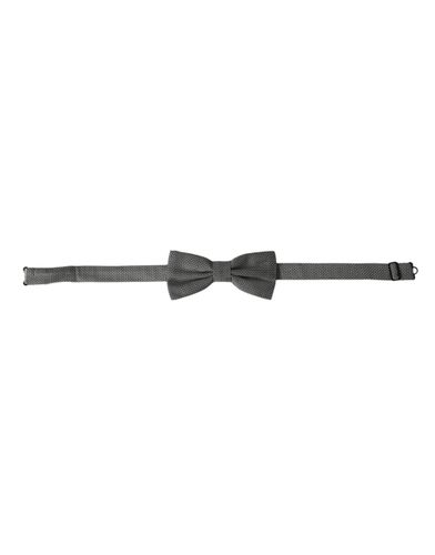 Gray Silk Patterned Adjustable Neck Men Papillon Bow Men's Tie - Dolce & Gabbana - Modalova