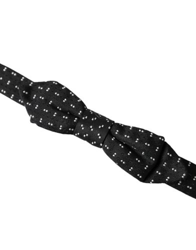 Silk Patterned Adjustable Neck Men Papillon Bow Men's Tie - Dolce & Gabbana - Modalova