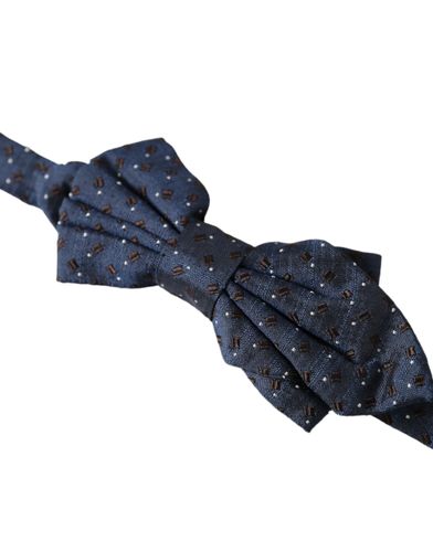 Silk Patterned Adjustable Men Papillon Bow Men's Tie - Dolce & Gabbana - Modalova