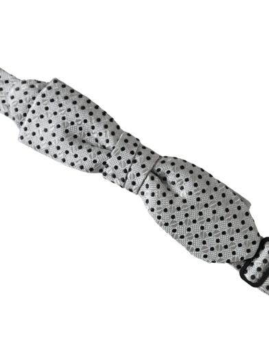 Silk Polka Dot Adjustable Neck Men Papillon Bow Men's Tie - Dolce & Gabbana - Modalova