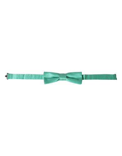 Mint Silk Adjustable Neck Men Bow Men's Tie - Dolce & Gabbana - Modalova