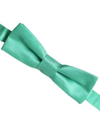 Mint Silk Adjustable Neck Men Bow Men's Tie - Dolce & Gabbana - Modalova