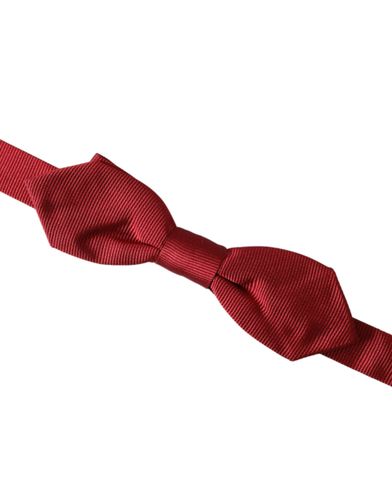 Silk Jacquard Adjustable Neck Men Bow Men's Tie - Dolce & Gabbana - Modalova