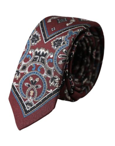 Printed 100% Silk Adjustable Men Men's Tie - Dolce & Gabbana - Modalova