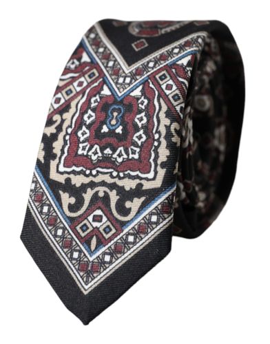 Printed 100% Silk Adjustable Men Men's Tie - Dolce & Gabbana - Modalova