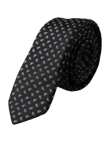 Jacquard Patterned Silk Adjustable Men Men's Tie - Dolce & Gabbana - Modalova