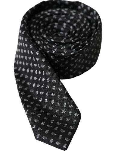 Jacquard Patterned Silk Adjustable Men Men's Tie - Dolce & Gabbana - Modalova