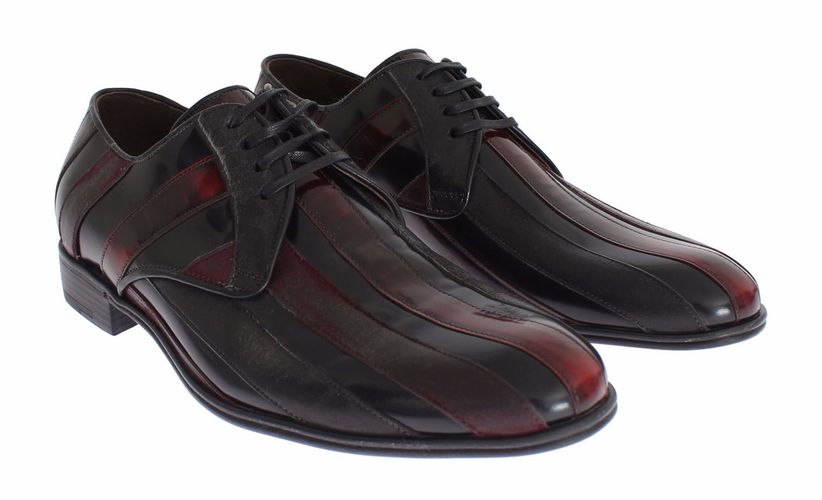 Bordeaux Leather Dress Formal Men's Shoes - Dolce & Gabbana - Modalova