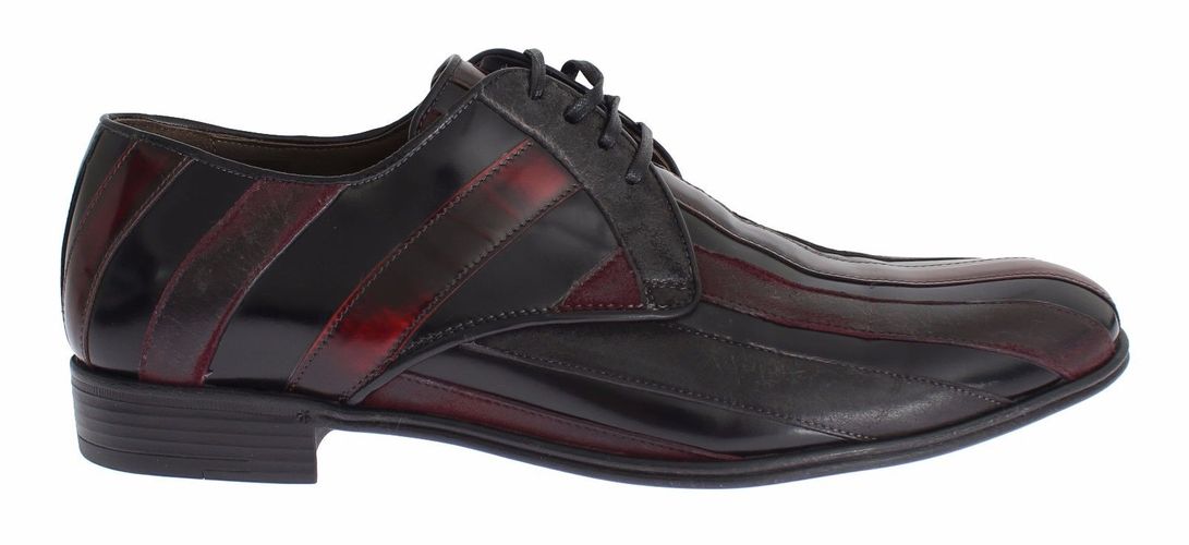 Bordeaux Leather Dress Formal Men's Shoes - Dolce & Gabbana - Modalova