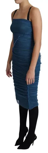 Draped Tulle Midi Sheath Cotton Women's Dress (Pre-Owned) - Dolce & Gabbana - Modalova