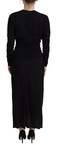 Sheath Midi Gown Wool Wrap Women's Dress (Pre-Owned) - Dolce & Gabbana - Modalova