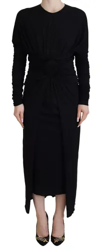Sheath Midi Gown Wool Wrap Women's Dress (Pre-Owned) - Dolce & Gabbana - Modalova