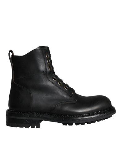 Lace Up Mid Calf Boots Men Men's Shoes - Dolce & Gabbana - Modalova