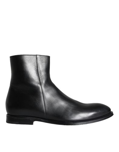 Calf Leather Men Ankle Boots Men Men's Shoes - Dolce & Gabbana - Modalova