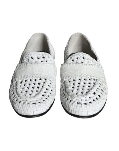 Woven Leather Slip On Loafers Men Men's Shoes (Pre-Owned) - Dolce & Gabbana - Modalova
