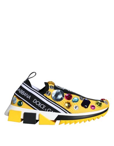 Sorrento Crystals Sneakers Womens Shoes - Dolce & Gabbana - Modalova