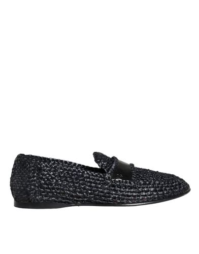 Woven Raffia Slip On Loafers Men Men's Shoes (Pre-Owned) - Dolce & Gabbana - Modalova