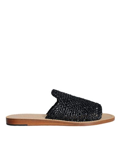 Monochrome Braided Raffia Slides Men's Shoes (Pre-Owned) - Dolce & Gabbana - Modalova