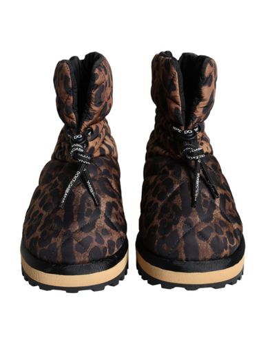 Leopard Ankle Boots Padded Men's Shoes - Dolce & Gabbana - Modalova