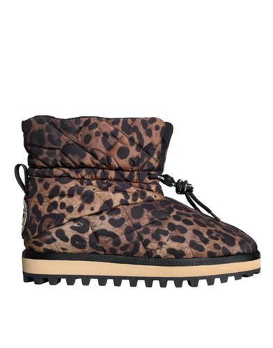 Leopard Ankle Boots Padded Men's Shoes - Dolce & Gabbana - Modalova