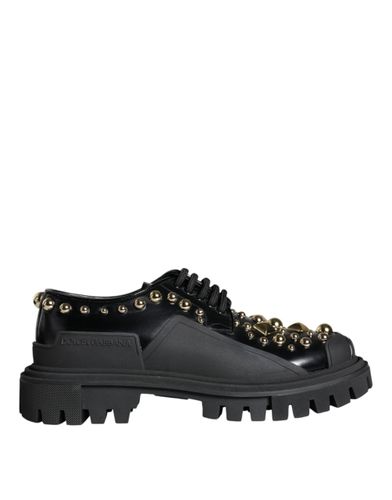 Leather Trekking Derby Embellished Shoes - Dolce & Gabbana - Modalova