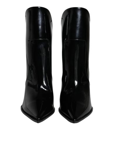 Patent Leather Pointed Ankle Boots Women's Shoes - Dolce & Gabbana - Modalova