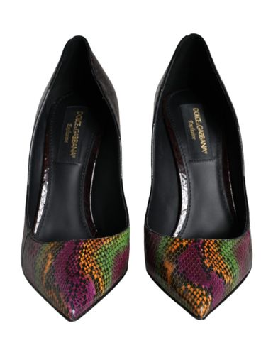 Exotic Leather Heels Pumps Women's Shoes - Dolce & Gabbana - Modalova