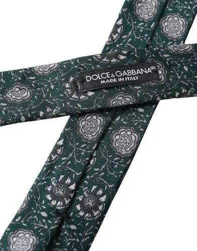 Floral Print Silk Adjustable Men Men's Tie - Dolce & Gabbana - Modalova