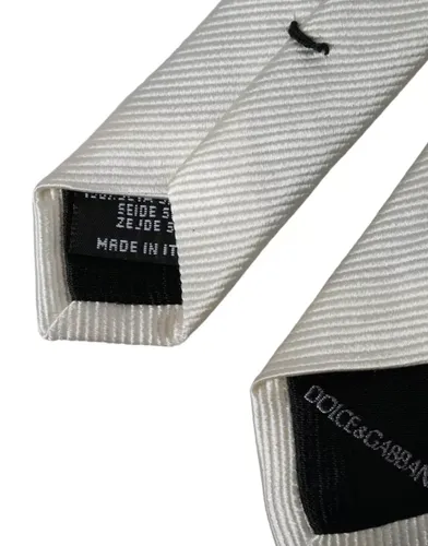 Solid 100% Silk Adjustable Men's Tie - Dolce & Gabbana - Modalova