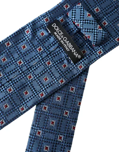 Patterned 100% Silk Adjustable Men Men's Tie - Dolce & Gabbana - Modalova
