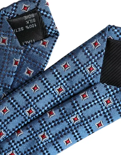 Patterned 100% Silk Adjustable Men Men's Tie - Dolce & Gabbana - Modalova