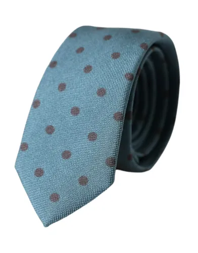 Black Polka Dot Silk Adjustable Men Men's Tie - Dolce & Gabbana - Modalova