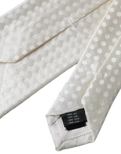 Dotted Silk Classic Adjustable Men Men's Tie - Dolce & Gabbana - Modalova