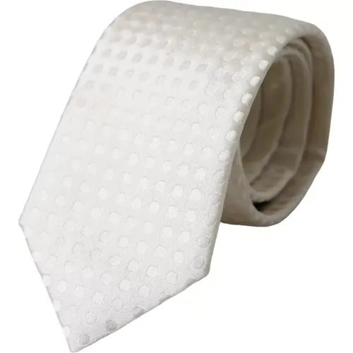 Dotted Silk Classic Adjustable Men Men's Tie - Dolce & Gabbana - Modalova