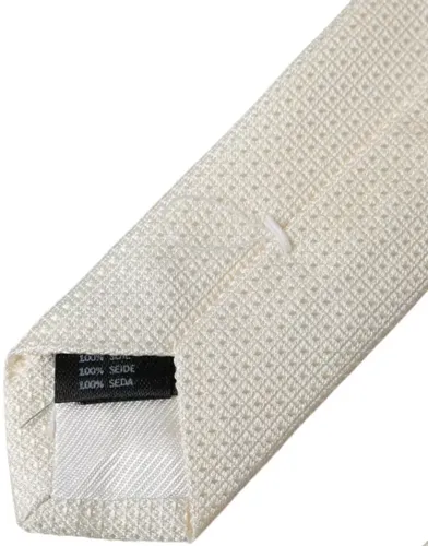 Patterned Silk Classic Adjustable Men's Tie - Dolce & Gabbana - Modalova