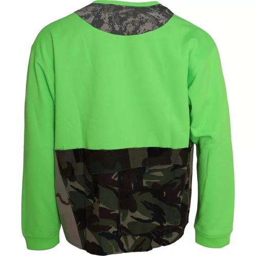 Patchwork Heart Crew Neck Pullover Men's Sweater (Pre-Owned) - Dolce & Gabbana - Modalova