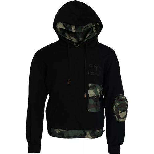 Camouflage Hooded Sweatshirt Men's Sweater (Pre-Owned) - Dolce & Gabbana - Modalova