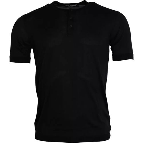 Silk Round Neck Short Sleeve Men's T-shirt (Pre-Owned) - Dolce & Gabbana - Modalova