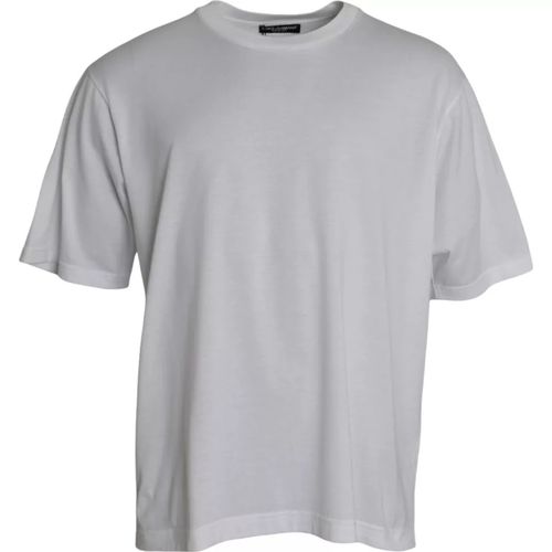 Cotton Round Neck Short Sleeve Men's T-shirt - Dolce & Gabbana - Modalova