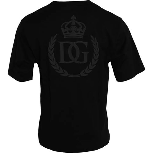 Logo Embossed Cotton Crew Neck Men's T-shirt (Pre-Owned) - Dolce & Gabbana - Modalova