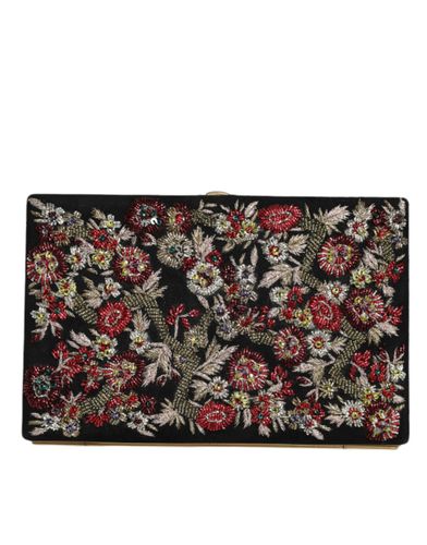 Floral Gold Frame Clutch Evening Purse Women's Bag - Dolce & Gabbana - Modalova