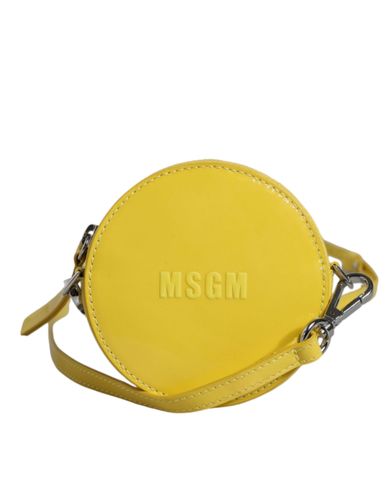 Leather Logo Crossbody Sling Shoulder Round Women's Bag (Pre-Owned) - MSGM - Modalova