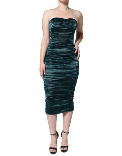 Silk Blend Satin Fitted Strapless Women's Dress (Pre-Owned) - Dolce & Gabbana - Modalova