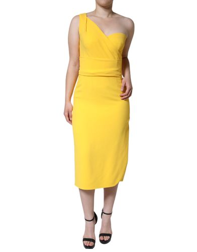 One Shoulder Side Slit Midi Women's Dress (Pre-Owned) - Dolce & Gabbana - Modalova