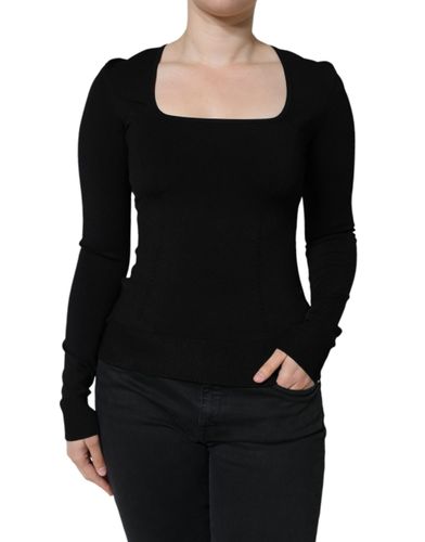 Long Sleeves Blouse Square Neck Women's Top - Dolce & Gabbana - Modalova