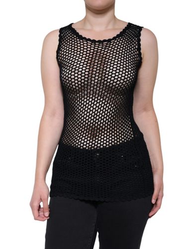 Mesh See Through Sleeveless Tank Women's Top - Dolce & Gabbana - Modalova