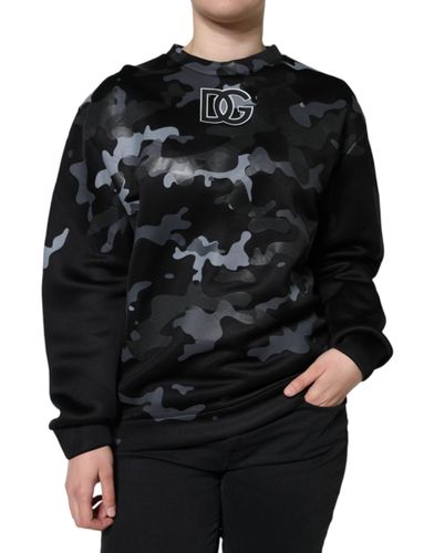 Camouflage Round Neck Sweatshirt Women's Sweater - Dolce & Gabbana - Modalova